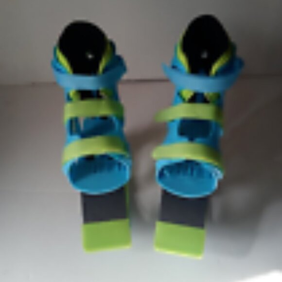 Madd Gear Boosters Bouncing Boots light blue/gre -Age 5+ Kangaroo Jumping Boots - Picture 3 of 6